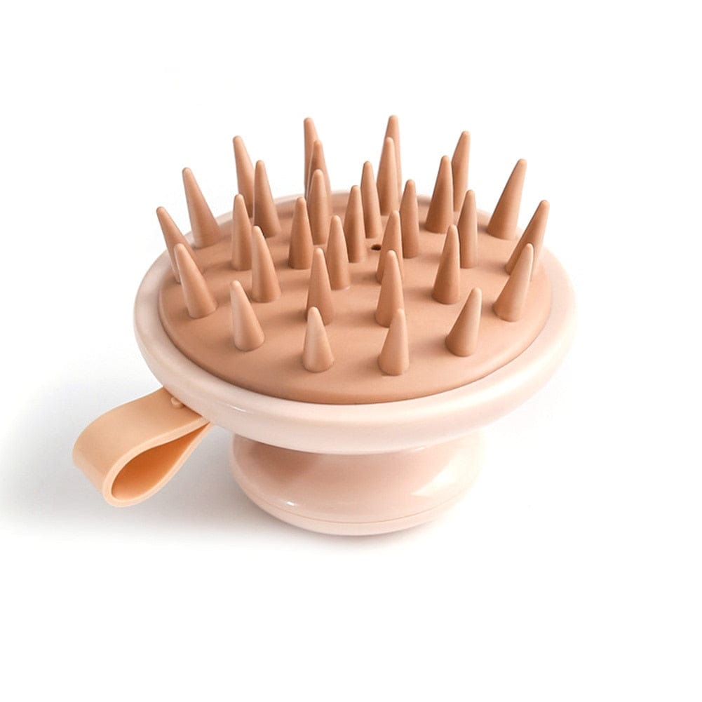 Lively® Soins & Accessoires cheveux Marron rose Brosse de massage du cuir chevelu - Pour une meilleure pénétration et de meilleurs résultats | Lively®